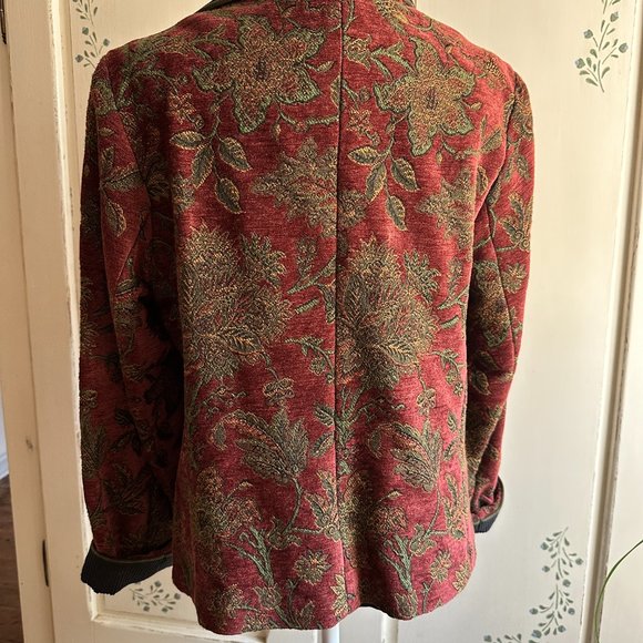 Mary Lynn O'Shea Tapestry Jacket Coat Handmade Woven sz Small - Picture 7 of 11